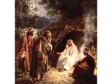Simon Peter and Andrew come to see where Jesus is staying - by William Hole